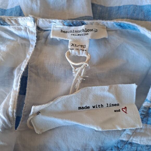 Beach Lunch Lounge Blue & White Striped Sleeveless Dress - Size XL (NWT) - Picture 12 of 15